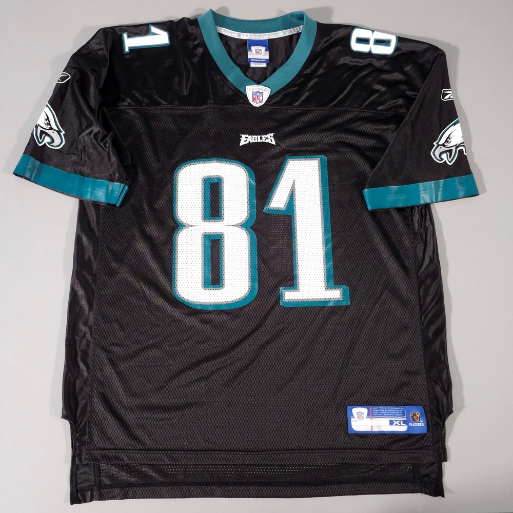 Reebok Football Jersey Mens XL Black Philadelphia Eagles Owens 81 NFL Mesh